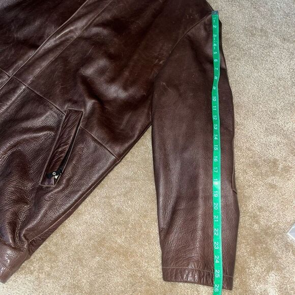 Wilson Pelle Jacket Mens Large Brown Leather - Picture 8 of 11